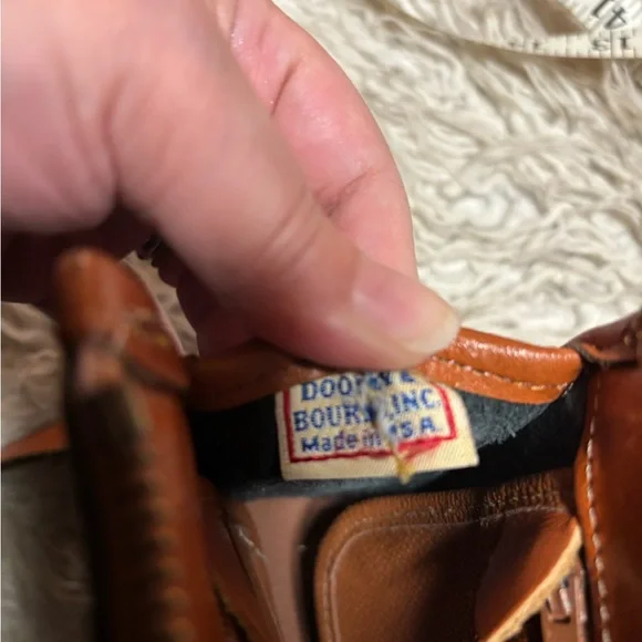 Dooney & Bourke Black and Brown Leather Crossbody Bag - Picture 4 of 4